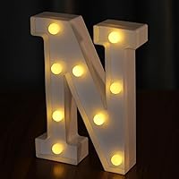 Vista 33 de Letras iluminadas, letras con luces LED de 26 letras del alfabeto, letra decorativa iluminada, letras de marquesina LED que funcionan