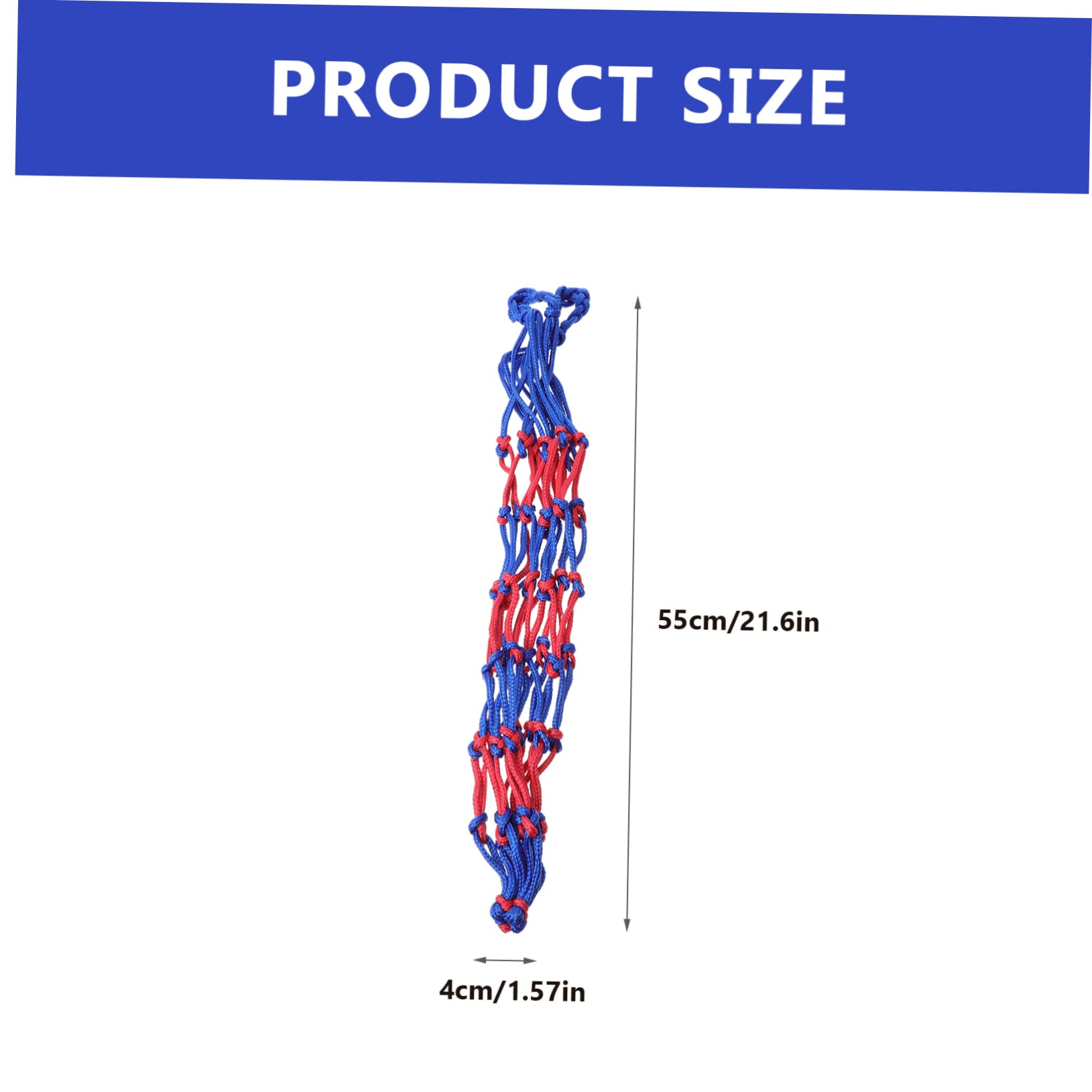 Abaodam 2Pcs Basketball Storage Bags Durable Mesh Net Holders for Basketball Football Volleyball for School Sports Equipment Outdoor Ball Storage