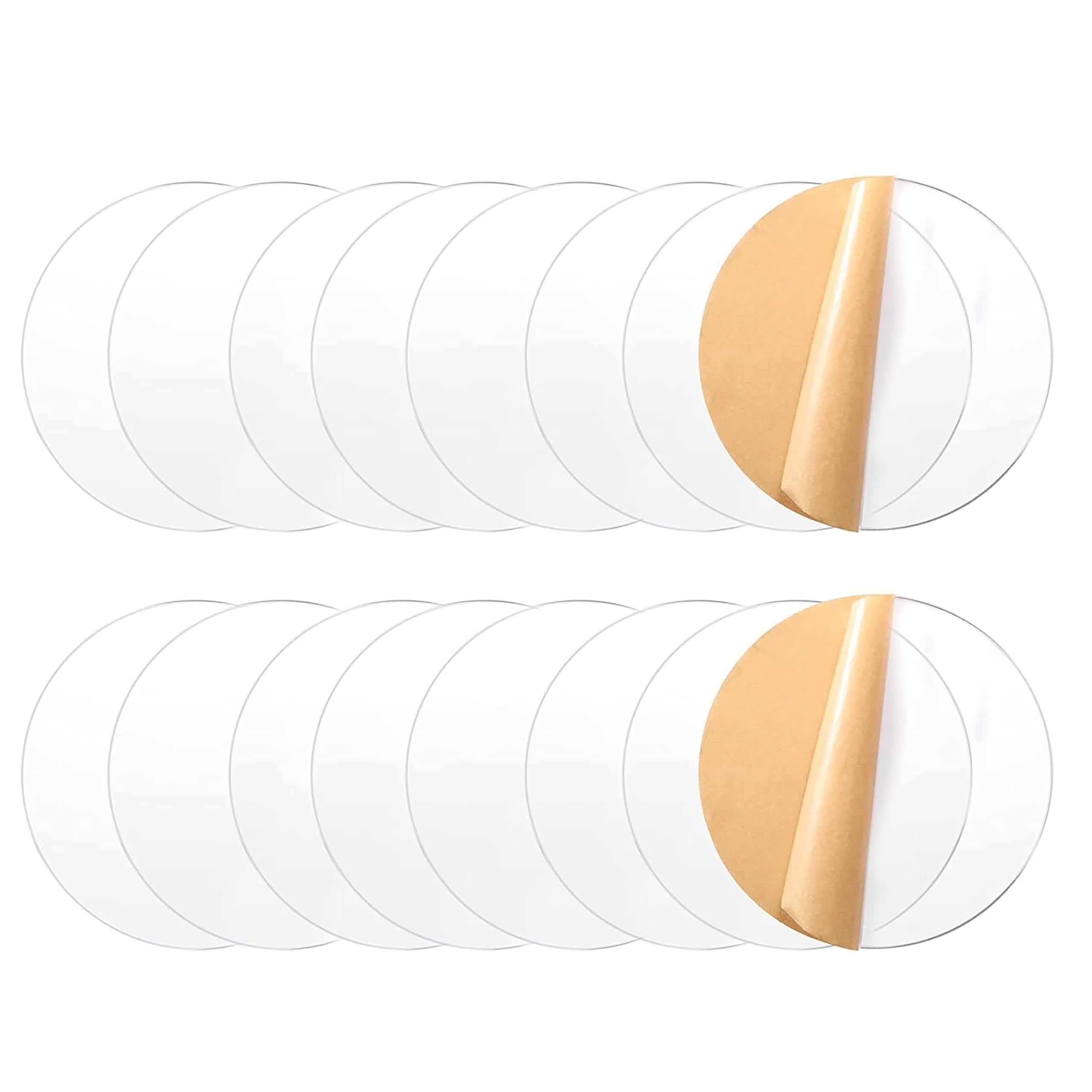 True Flair Acrylic Glass Sheet Circle, 3 Inch, 3mm Thick, Transparent Clear, Pack of 16-image-49