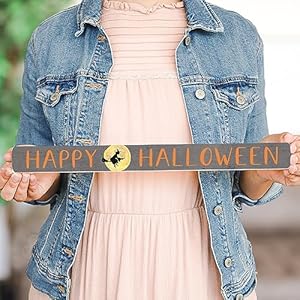 Simplysaidinctalkingstickshalloweensignhappyhalloweenflyingwitchhalloweendecor16x15inchwoodsignmadeinusatlk1662 Urban Country Home Decor Simply said inc talking sticks halloween sign happy halloween flying witch halloween decor 16 x 15 inch wood sign made in usa tlk1662 urban country home decor