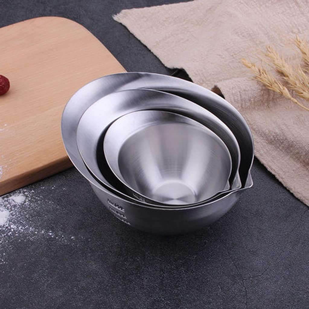 JSEIAJB Stainless Steel Bowl Large Vegatable Fruits Storage Bowl Salad Mixing Bowl Round Washing Basin for Kitchen
