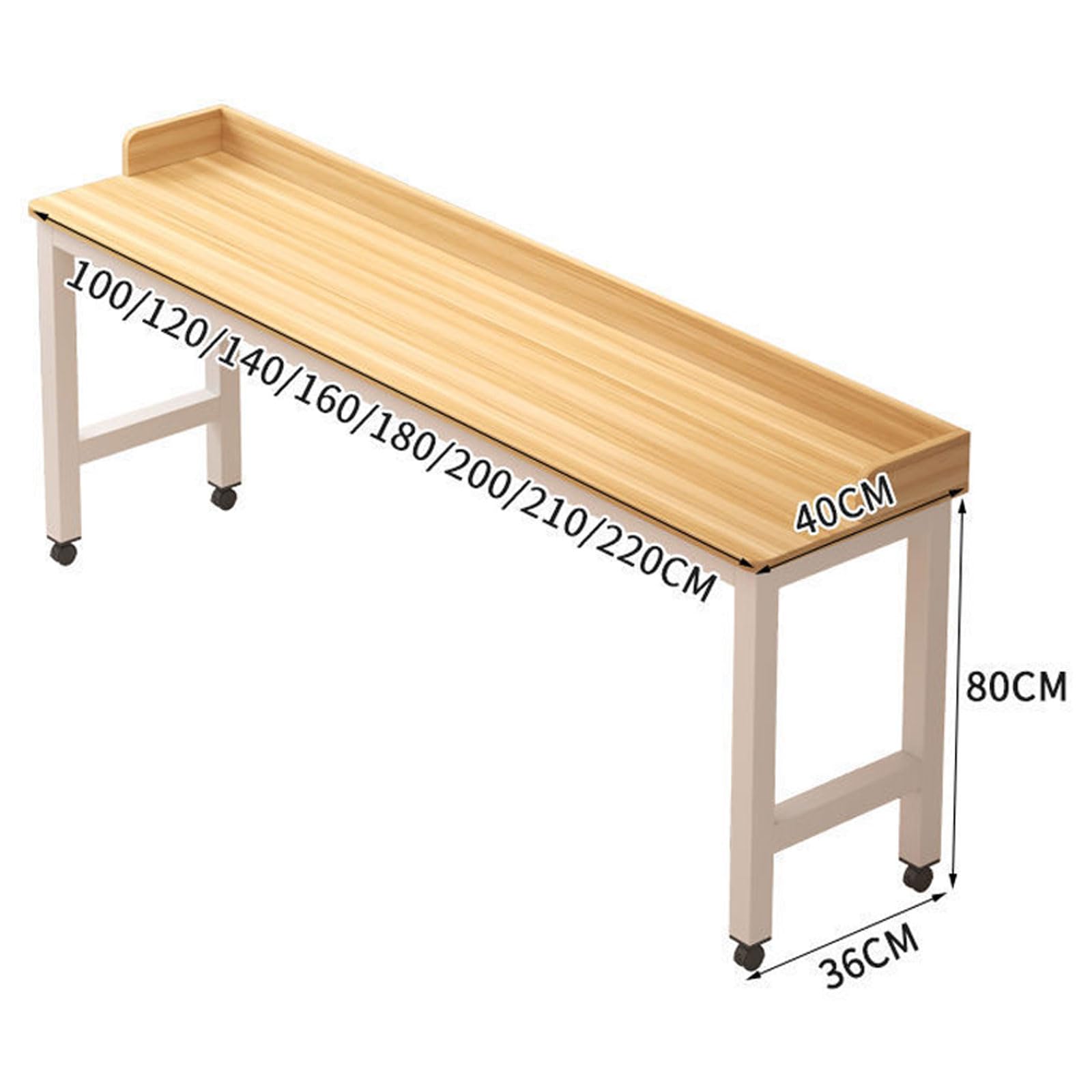 Le Bureau de lit à roulettes – Chariot roulant pour ordinateur portable pour la maison, le chevet et le canapé – Table de lit à hauteur réglable pour un travail pratique et une étude