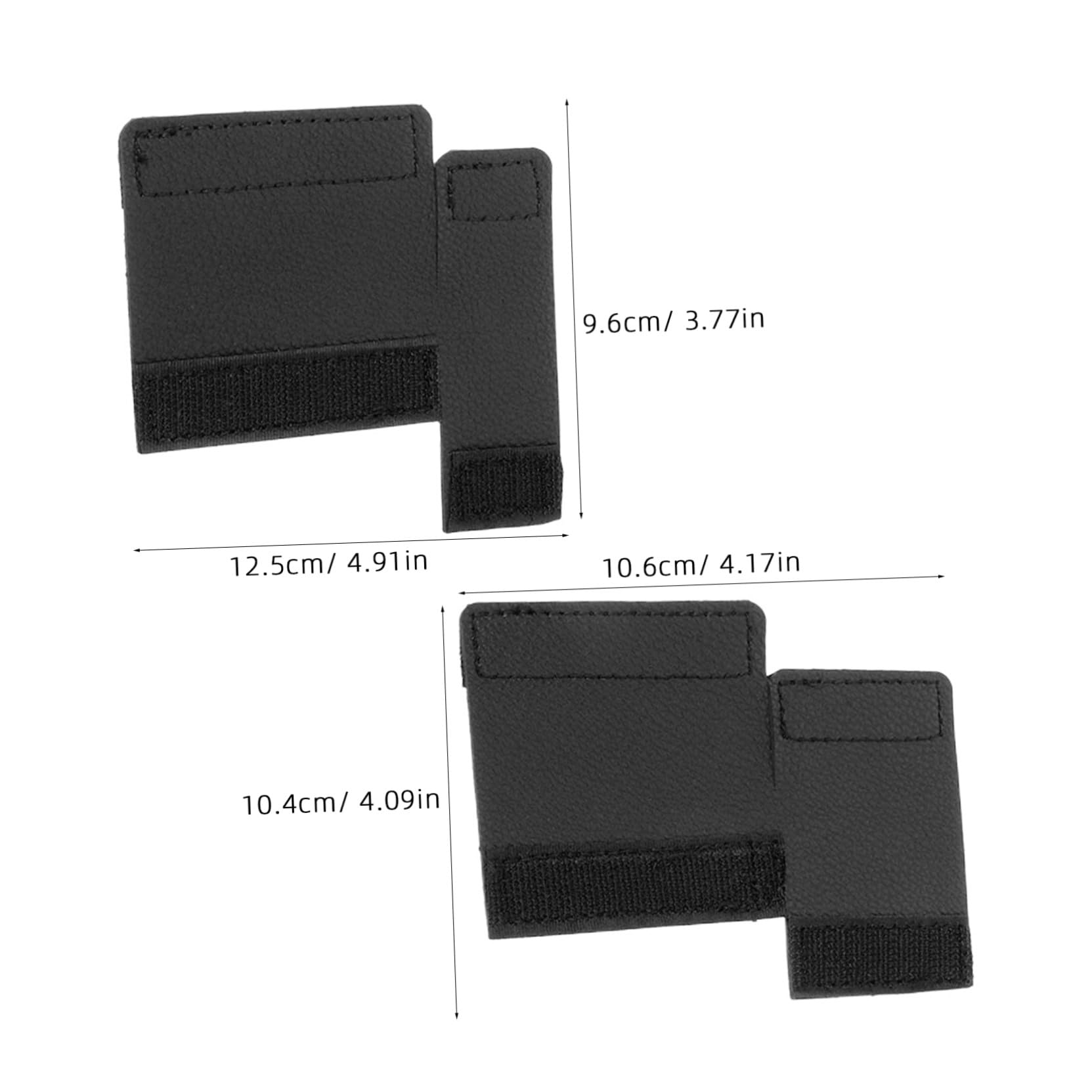 Lot de 6 Protège-mains en Pu pour Trombone Noir, Housse Résistante à L'usure Prise en Main Renforcée, Accessoire pour Manche de Trombone
