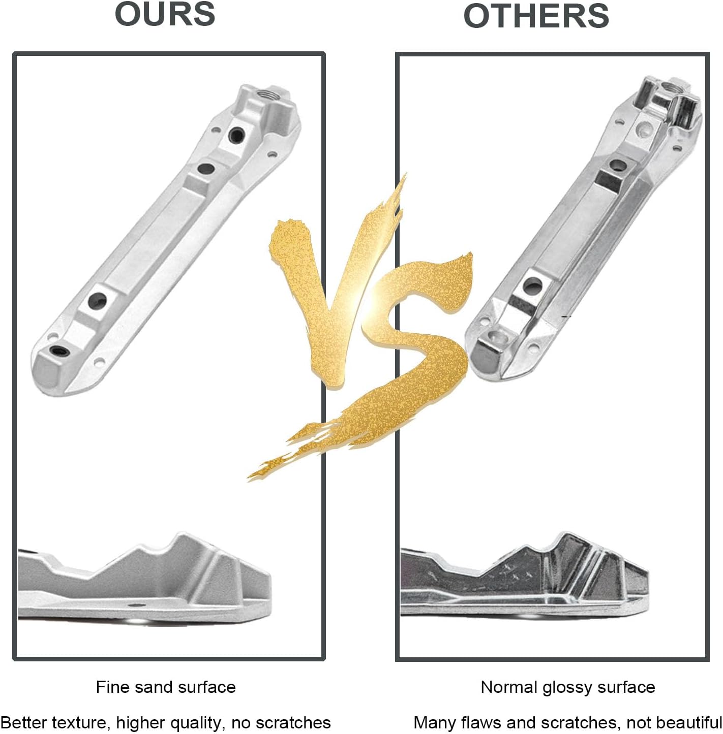 Roller Skate Plates Aluminum 1 Pair, Roller Skate Base Bracket Four Wheels Double-row Skate Base Shoes Modification Accessories with Installation Tools,B-27.9CM