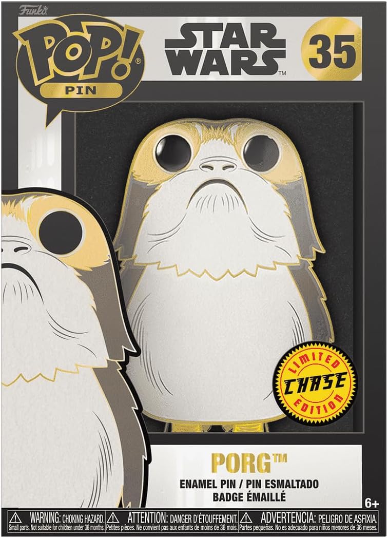 Funko Pop Collectible Enamel Pin - PORG - Star Wars Enamel Pins - Cute Collectable Novelty Brooch - for Backpacks & Bags - Gift Idea - Official Merchandise - Sci-Fi Fans