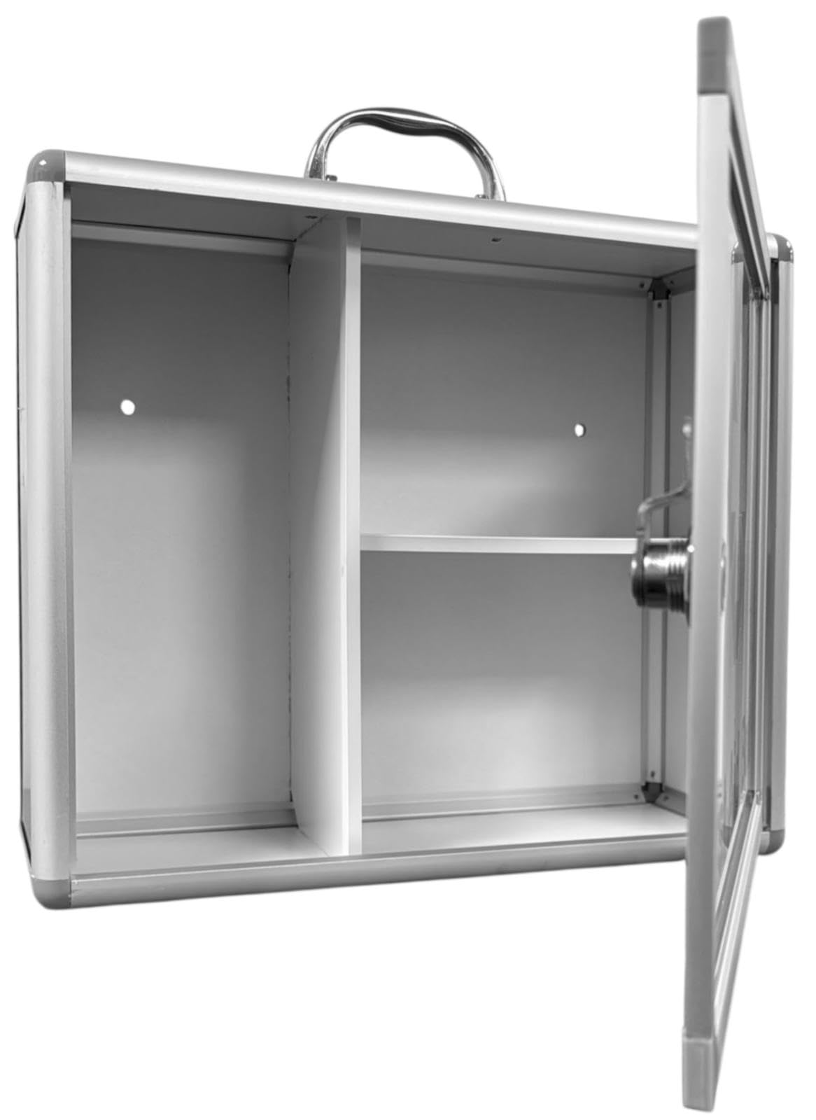 PaulStore Armoire médicale murale verrouillable avec 2 clés (armoire avec poignée)