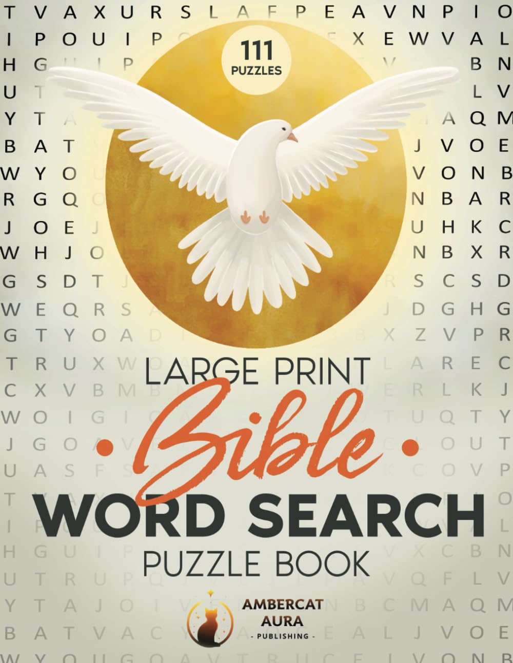 Large Print Bible Word Search Puzzle Book: 111 Biblical Wordsearches for Adults and Seniors