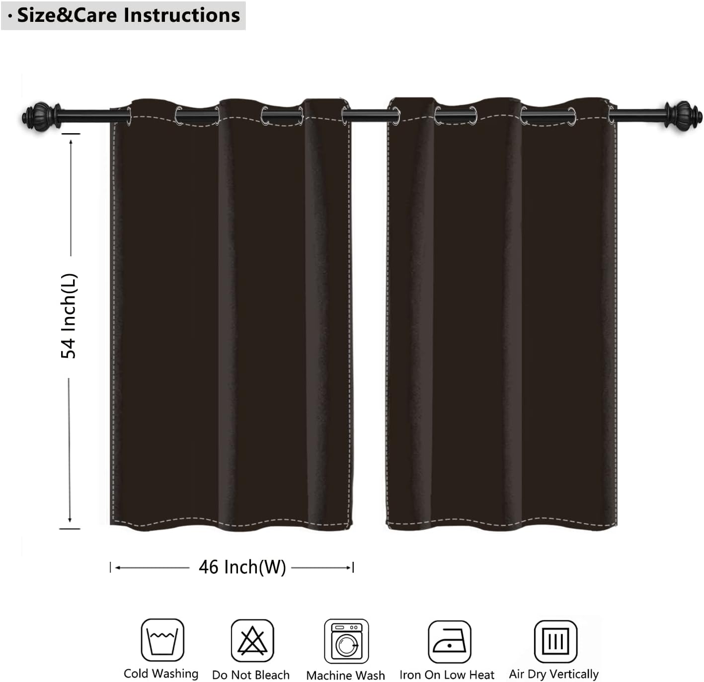 Cartoon Safari Animals Window Curtains Green Jungle Fauna Wildlife Zoo Themed Blackout Curtain Grommet Top for Kids Nursery Playroom Bedroom Decor Window Drapes 2 Panel Set, 42x84 Inch