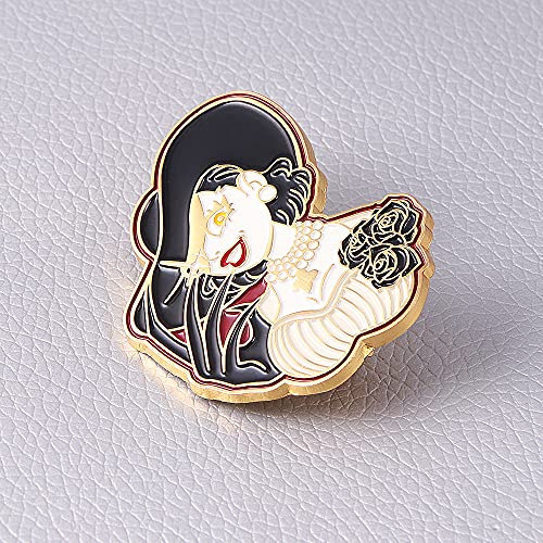 Image of Bela Dimitrescu Daughter Brooch Pin - Halloween Vampire Cosplay Costume Accessories - Game Figure Merch Women Jewelry Gift Resident