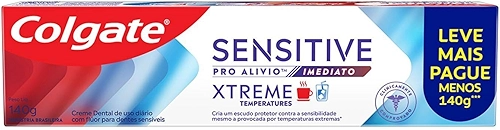 Colgate Creme Dental para Sensibilidade Sensitive Pro Alívio Imediato Xtreme Temperatures 140g