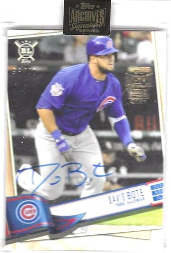 David Bote 2019 Topps Archives Signature Series Encased Auto #d 36/40 - Baseball Slabbed Autographed Cards