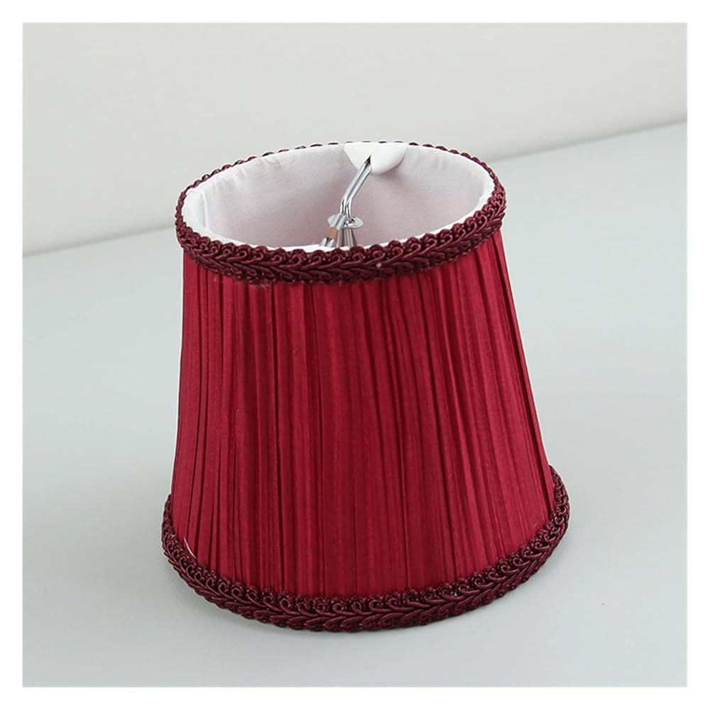 Amazon.co.jp: TVIPTYBVBG(小さな店) 赤い布ランプシェード