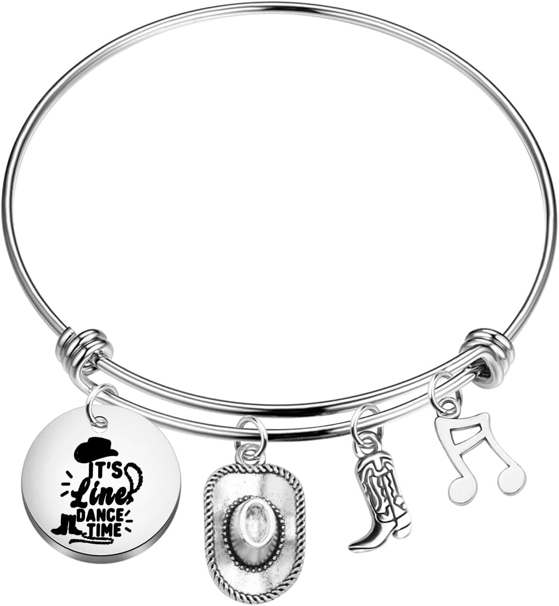 Line Dance Bracelet for Country Music Lover Gift It's Line Dance Time Jewelry