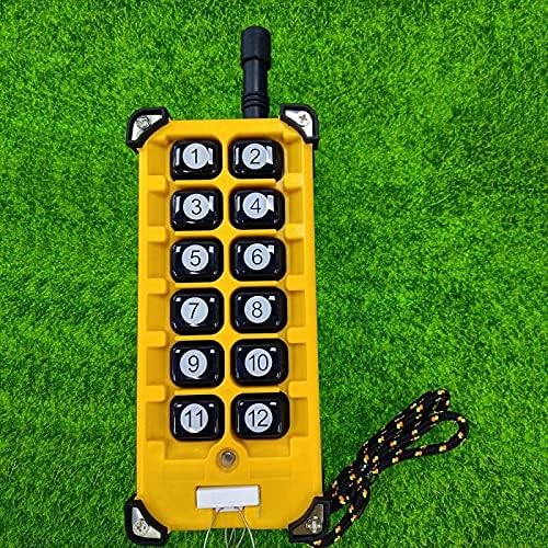 3000m Industrial DC 12V 24V 36V 48V 12CH RF Wireless Remote Control Overhead travelling crane System Receiver Digital key RE - (Color: C)