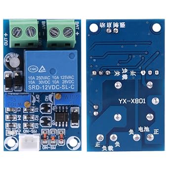 12V Battery Under Voltage Module Board Automatic Cut Off Low Voltage Switch Battery Charger Protective Recovery Module