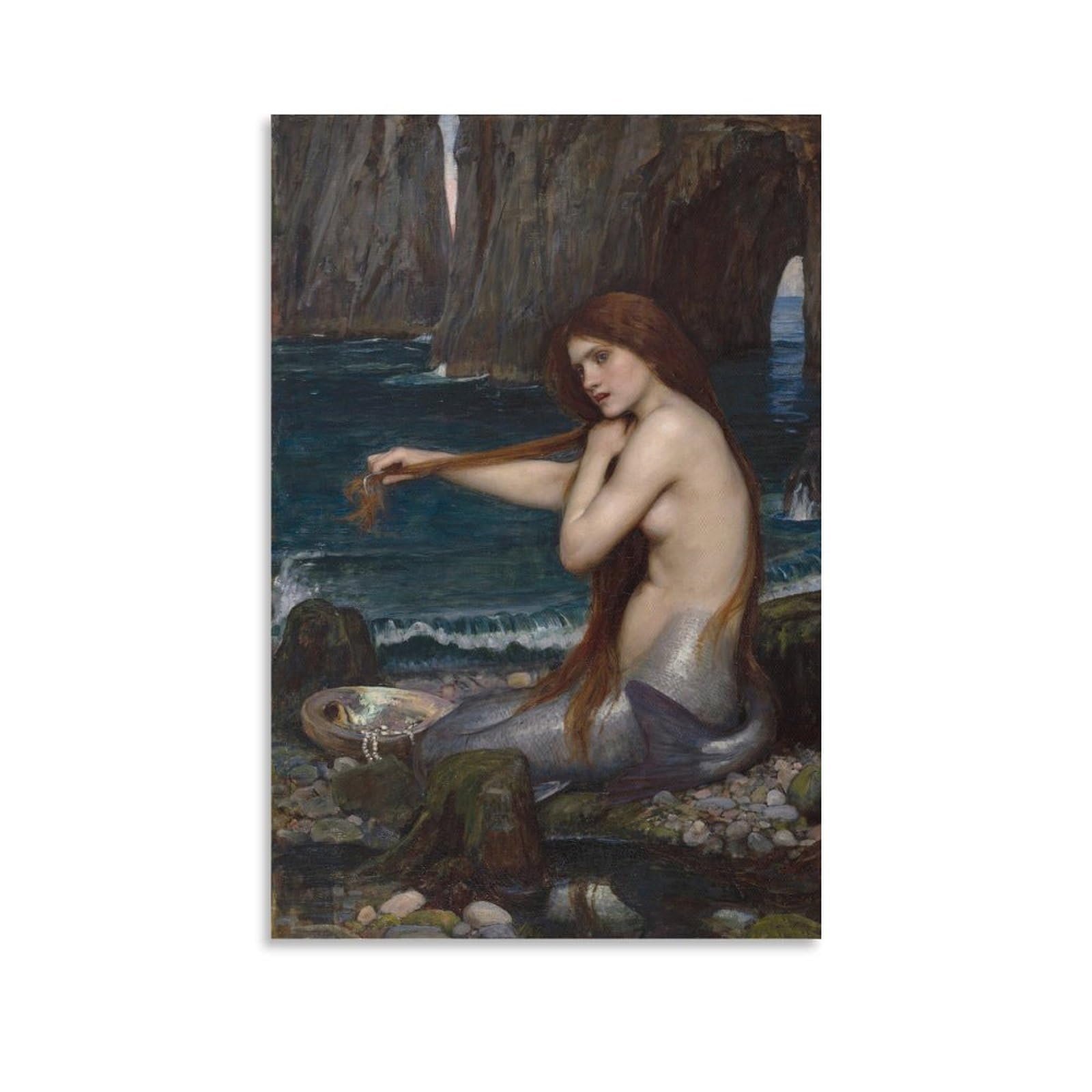 Amazon.co.jp: ジョン・ウィリアム・ウォーターハウス「人魚姫」芸術