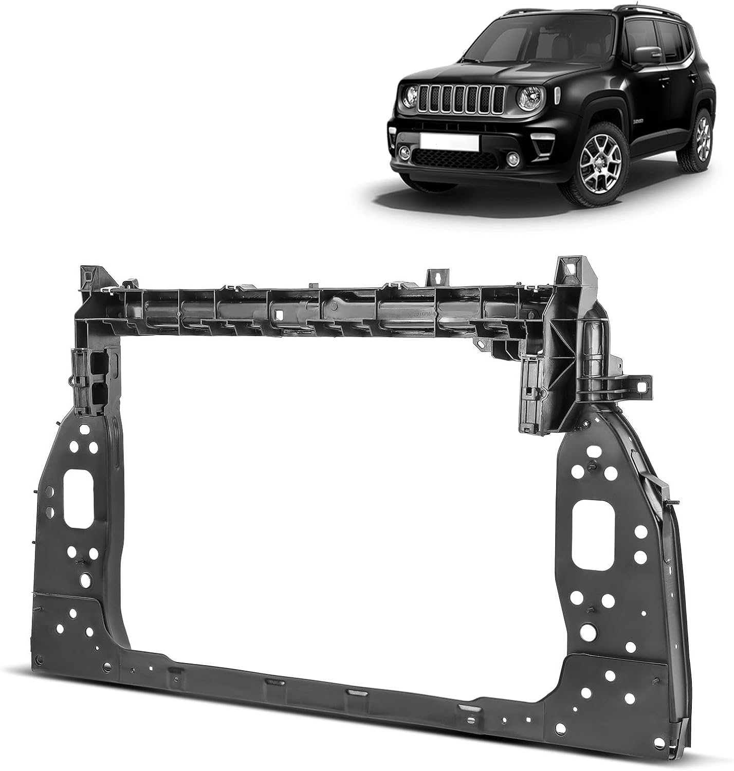 YHTAUTO Front Radiator Support Fit for Jeep Renegade 2015-2018, L4 1.4L 2.4L, Radiator Core Support Assembly