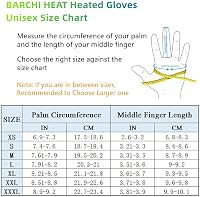 BARCHI HEAT Fűthető Kesztyű Férfiaknak és Nőknek, Elektromos Kerékpár Motoros Téli Kesztyű, M-es méret 9