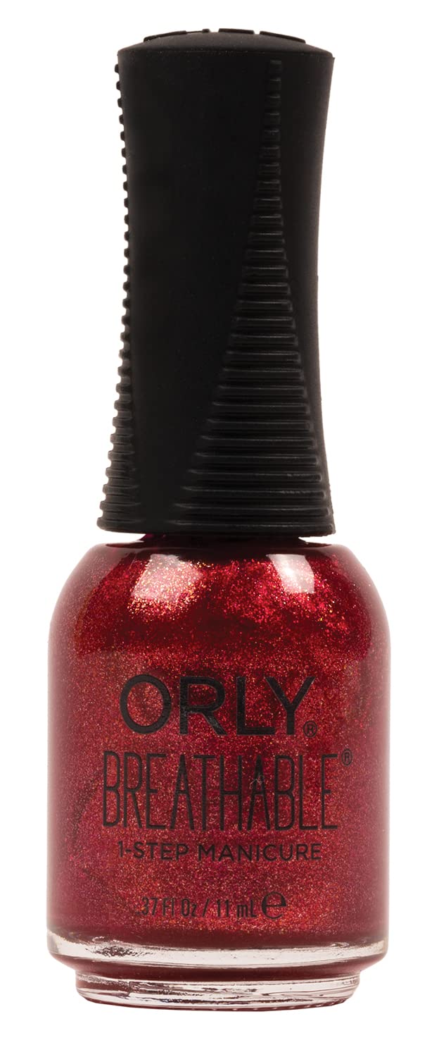 ORLY Breathable Strongger THAN EVER 11 ml – Finition brillante, respirant, végétalien et sans 13, renforce les ongles avec de l'huile d'argan et des vitamines, durable, manucure en 1 étape