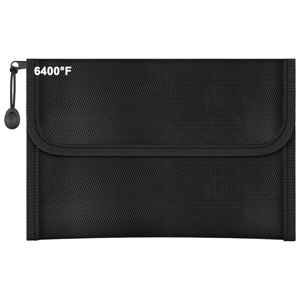 NUTKIT 22.5 * 15cm Fireproof Bags, 6400℉ Fireproof Document Bag