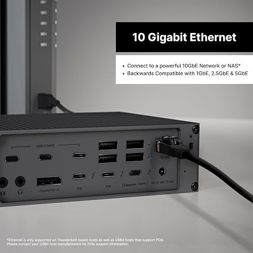 CalDigit TS5 Plus 20-Port Thunderbolt 5 Docking Station– 140W Safe Charging - 5