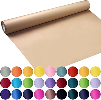 SMART&CASUAL 17.8"×1,200"(100') Brown Kraft Wrapping Paper for Craft Gift Bulletin Board Bouquet Flower Table Covering Packing Shipping Moving 70GSM 50LB