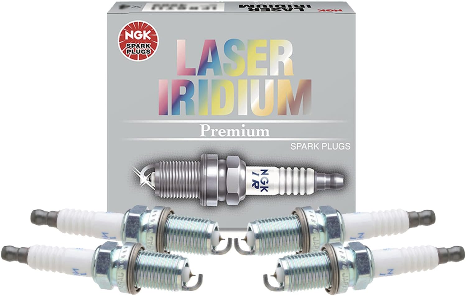 Paquete De 4 BUJÍAS GENUINAS NGK Láser De Iridio IFR7G-11KS No. 7746