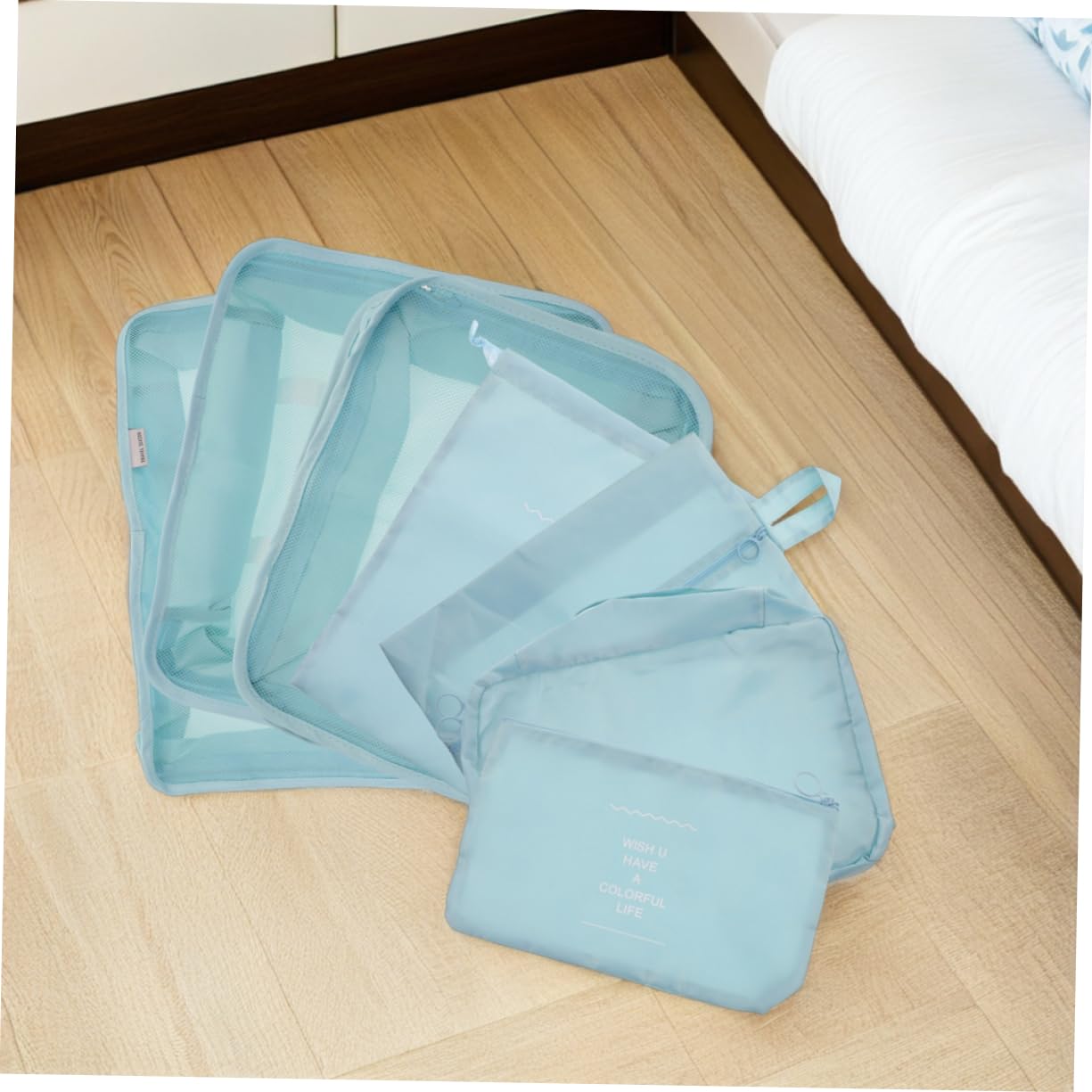 minkissy 14pezzi Organizer Cubi Per Valigia Da Viaggio Borse Organizer Per Vestiti Scarpe e Trucco Cubi Di Compressione Essenziali Per Bagagli