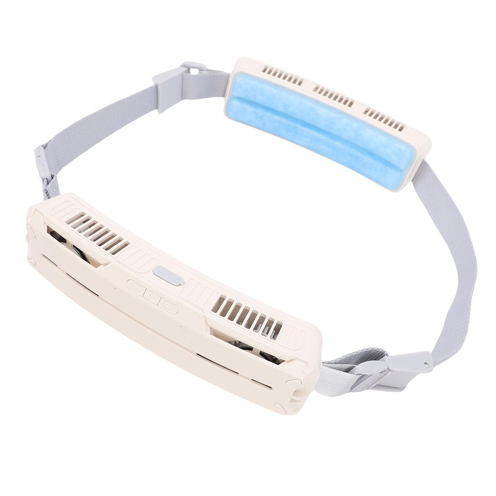 Fafeicy Ventilatore da Vita Indossabile con Batteria da 5000mAh e Tecnologia di Raffreddamento Integrata per Lavoro e Sport All'aperto (WHITE)