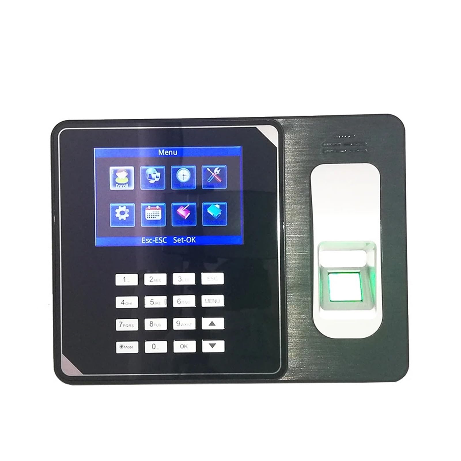SAeWare Registratore biometrico di impronte digitali con batteria da 4000 mAh Presenza Dipendente elettronico dito e carta presenze per piccole imprese