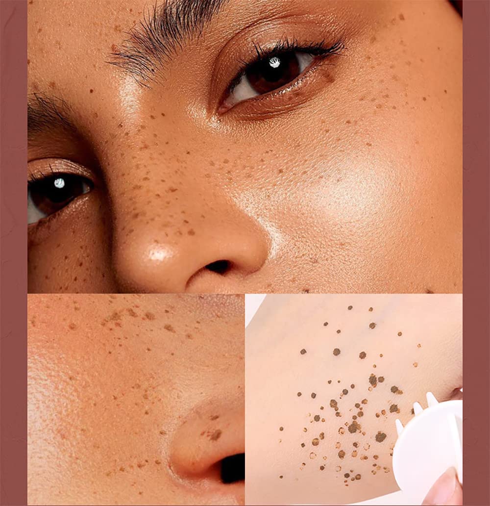Go Ho Upgraded Freckle Stamp Pen Makeup,Magic Liquid Fake Freckles Air Cushion,Quick Drying Natural Looking Long Lasting Freckle Tattoo Sunkissed Face Makeup - Image 4
