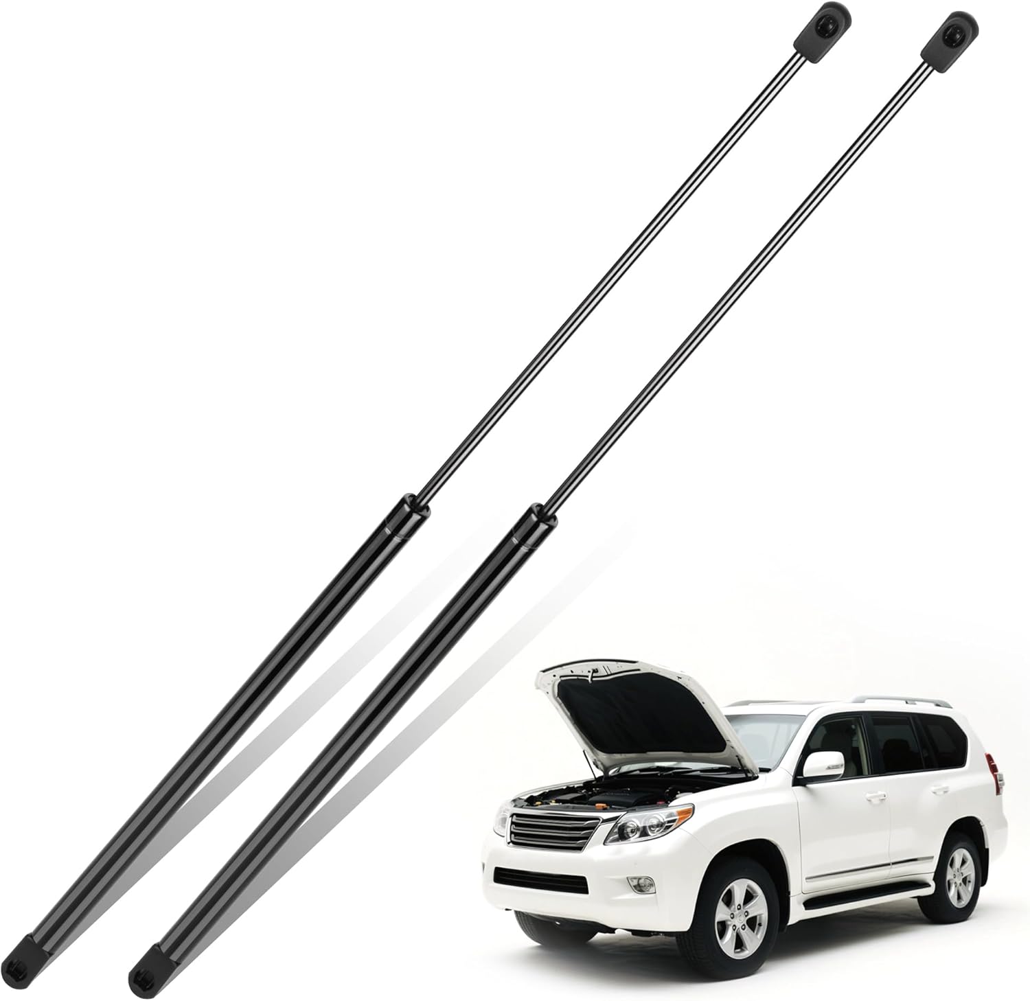 Front Hood Lift Supports Gas Springs Shocks Struts for Toyota Camry 2007-2011, 6333 PM1102, 5345006042, 5345006041, 9804VL, 24761, 10030744, 550017, 5344006050, with Screwdriver for Install Set of 2