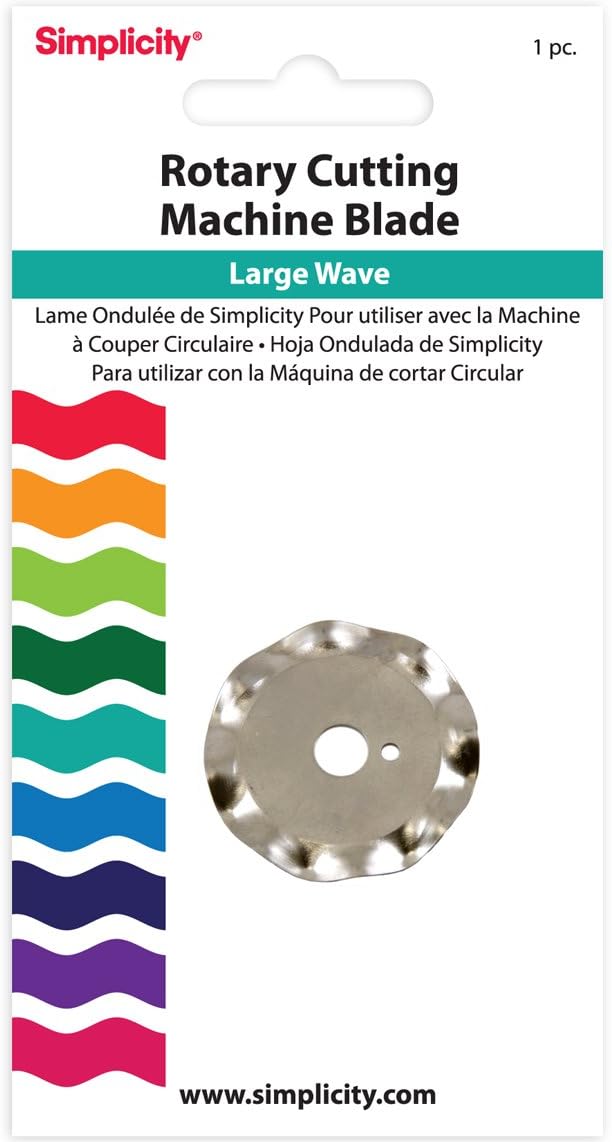Simplicity Rotary Large Wave Cutting Machine Blade, Silver, 1 Amazon