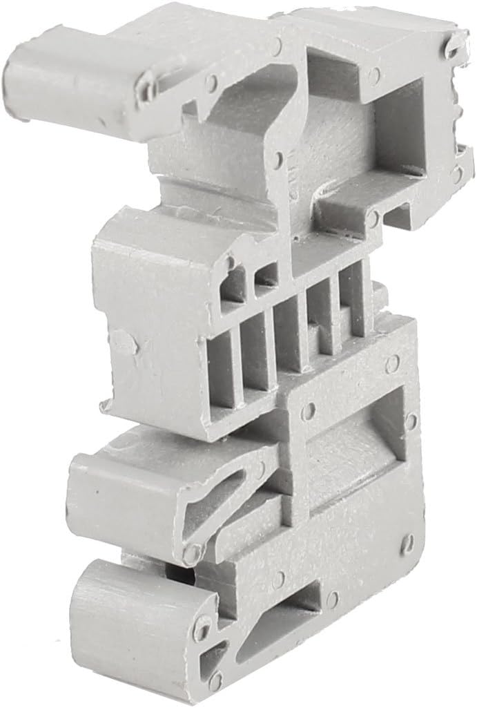 Aexit E-UK (Terminal, connector) Contact 35mm DIN Rail End Clamp Terminal (30ry773qf48) Block Gray