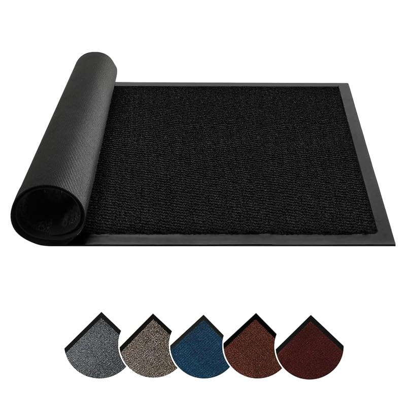 Circle of trust Hallway Runner Rug Heavy Duty Non Slip Rubber Back Anthracite 90x150cm Dirt Trapper, Water Absorbent, Washable Floor Mat, Long Carpet Runner for Kitchen, Launch, Doorway Area Rug โ image 1