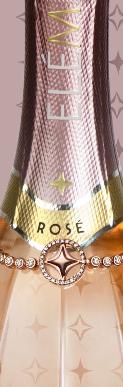 ELÈM Altalanga DOCG Rosè Pas Dosè Metodo Classico con Bracciale Tennis - Confezione Regalo - 1 x 750 ml