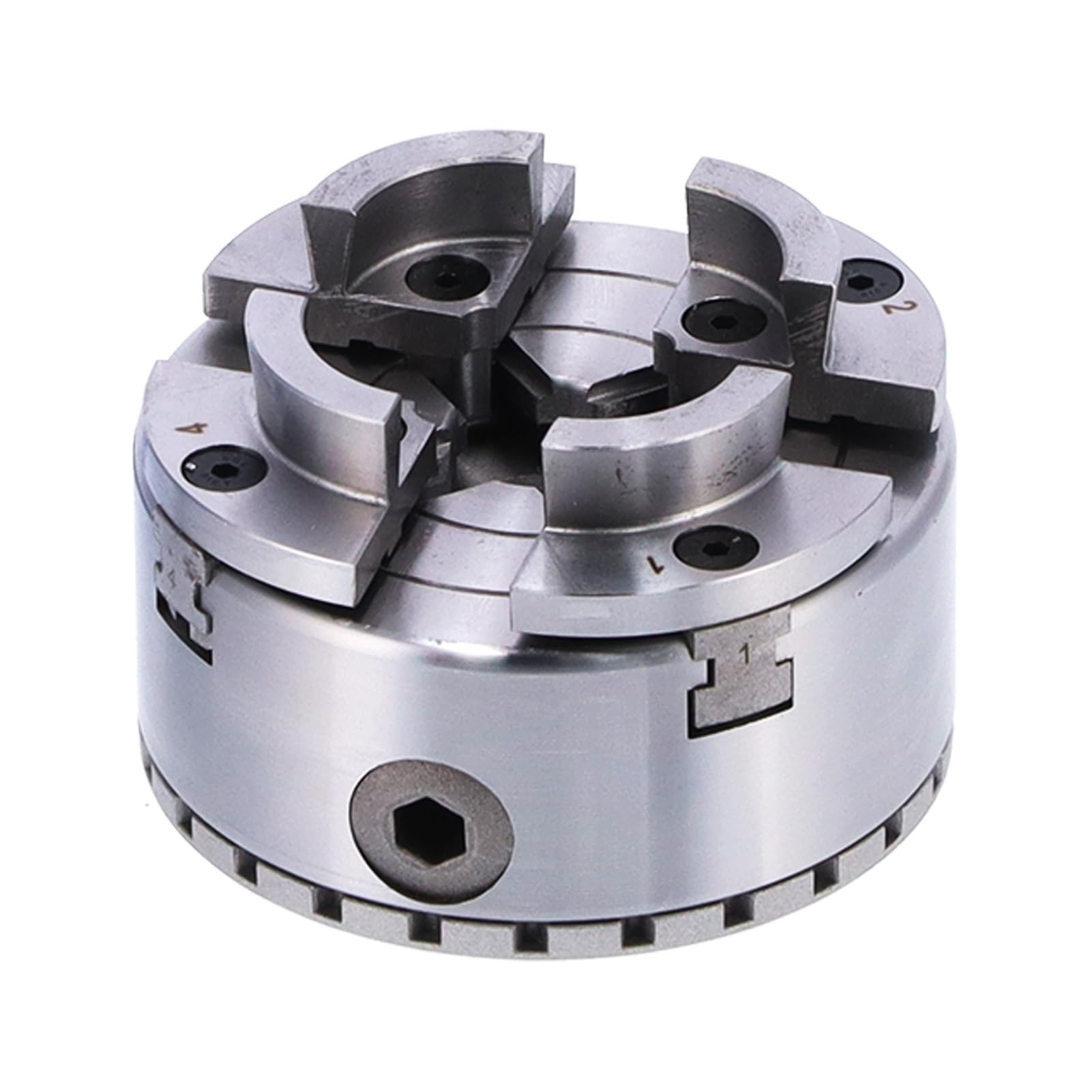 Self-centering Tuthe Chuck, M40 4in 4-dslowe Metalowe Chuck do Obróbki Drewna ze śrubami i Klubami, Materiały Premium, Obróbka Drewna