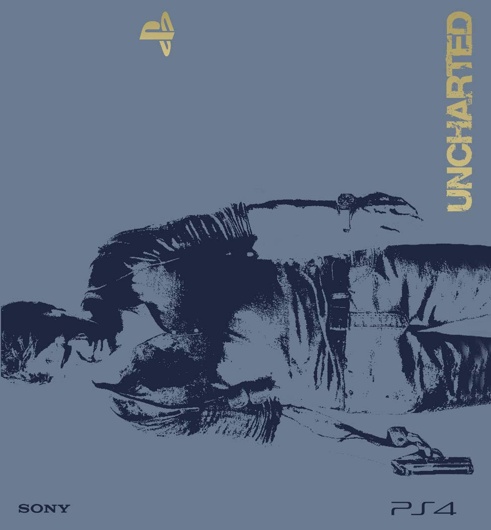 Image secondaire de Skin Compatibilité PS4 HD UNCHARTED Edition Limitée COVER DECAL Faceplates et Skin Bleu et Gris Vinyle Personnalisé avec une Car
