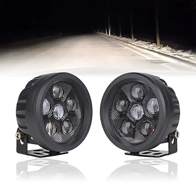 Amazon 2pcs 18w 3 5インチ ラウンドledワークライト オフロード ドライビングポッドスポットライト For ジープsuv Atvボートカーズトラック ヘッドライト本体 車 バイク