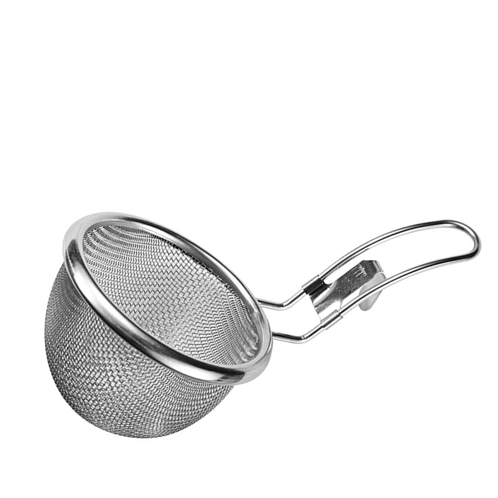 Linvimia Stainless Steel Strainer Fine Meshes Filter for Oil Soup Cooking Utensils Ergonomic Handle Colander Kitchen Gadget Stainless Steel Skimmer with Hook