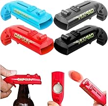 AivaToba Ouvre-Bouteille, lot de 4 Décapsuleurs à Capuchon, Ouvre-boîte en Forme de Pistolet Jouet pour Catapultes de Lanceur de Bouteilles de Fête de Bar