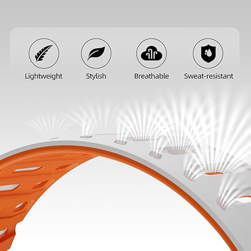 X-it Magnetic Sport Band for Apple Watch (49mm, 46mm, 45mm, 44mm) - Sweat-Proof Silicone, Breathable Unisex Strap - Compatible with iWatch Ultra 2/1, Series 10-5 SE&SE2