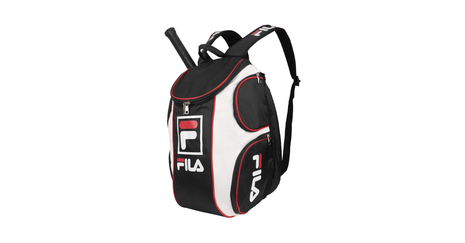Amazon | Fila Heritage テニスバックパック, ブラック, One Amazon | Fila Heritage テニスバックパック, ブラック, One