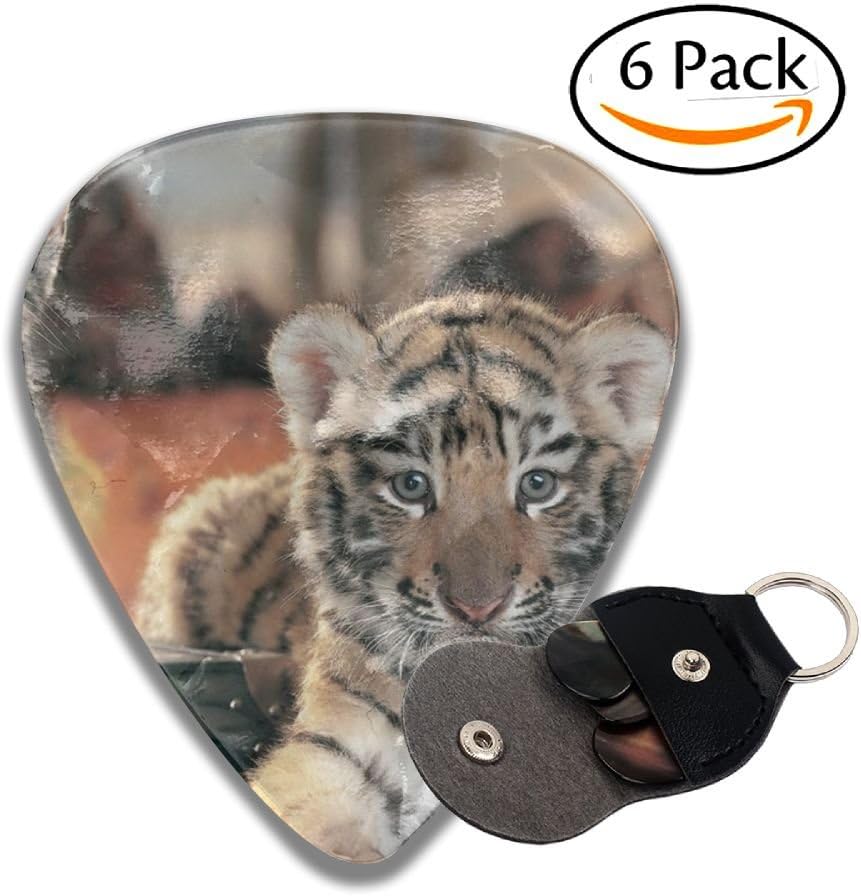 Tiger Cat 351 Shape Classic Guitar Picks Cool Design Best Celluloid Guitar Picks For Your Electric, Acoustic, Or Bass Guitar