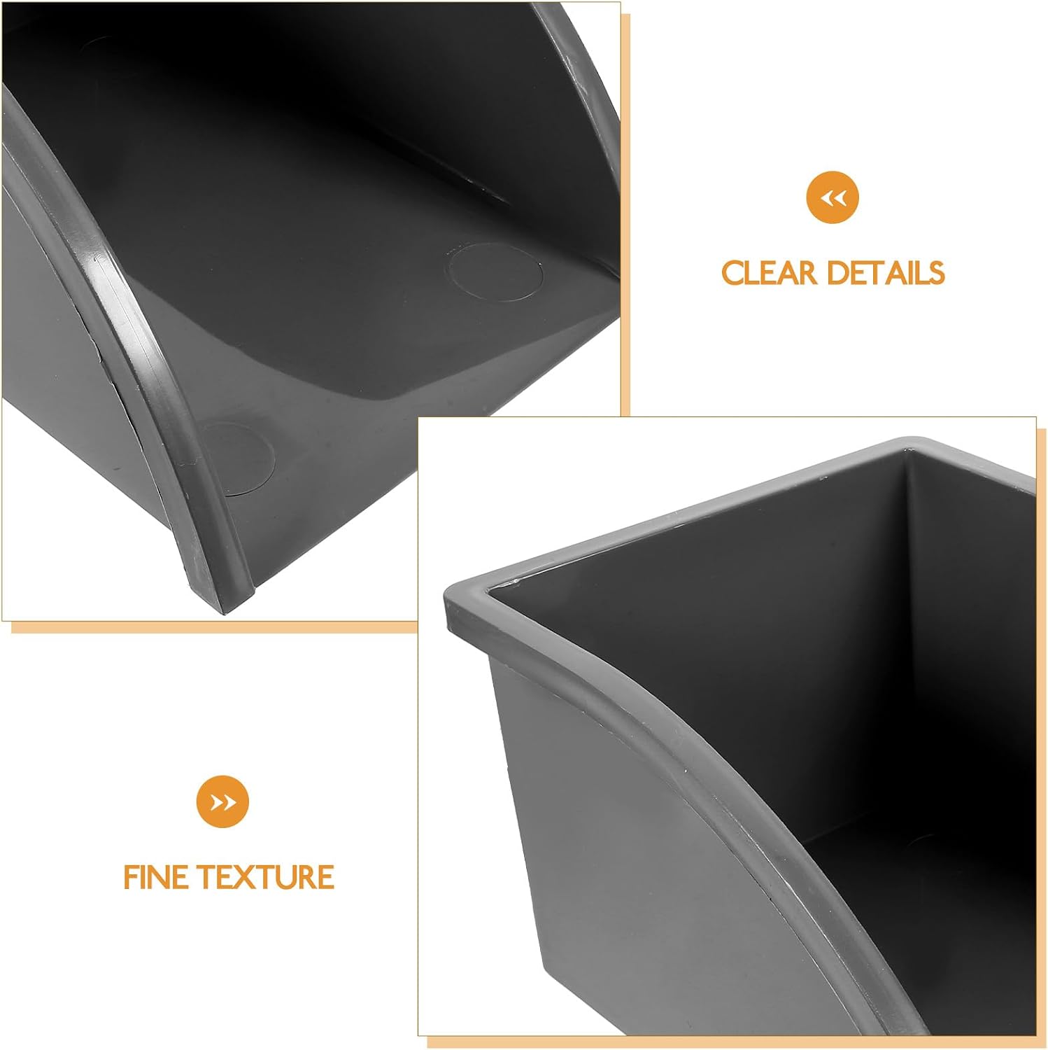 Uonlytech Rainwater Downspout Gutter Connector Water-Collecting Dustpan for Outdoor Drainage Easy Installation Durable Gutter Splash Block Grey 4.34X3.18X2.32 Inch