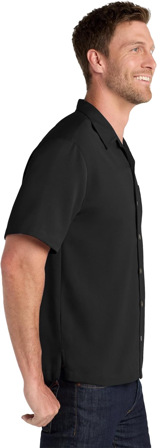Port Authority Men's Easy Care Short Sleeve Button-Down Camp Shirt