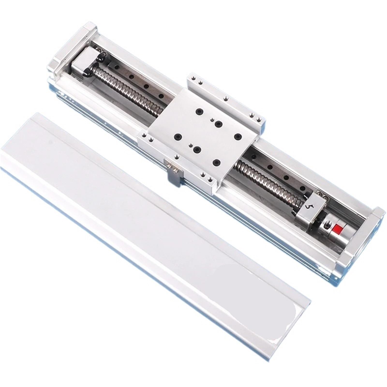 Module de guidage linéaire en aluminium CNC entièrement fermé 80 mm Guide de rail linéaire 100 ~ 1000 mm Vis à billes linéaire 1605 1610