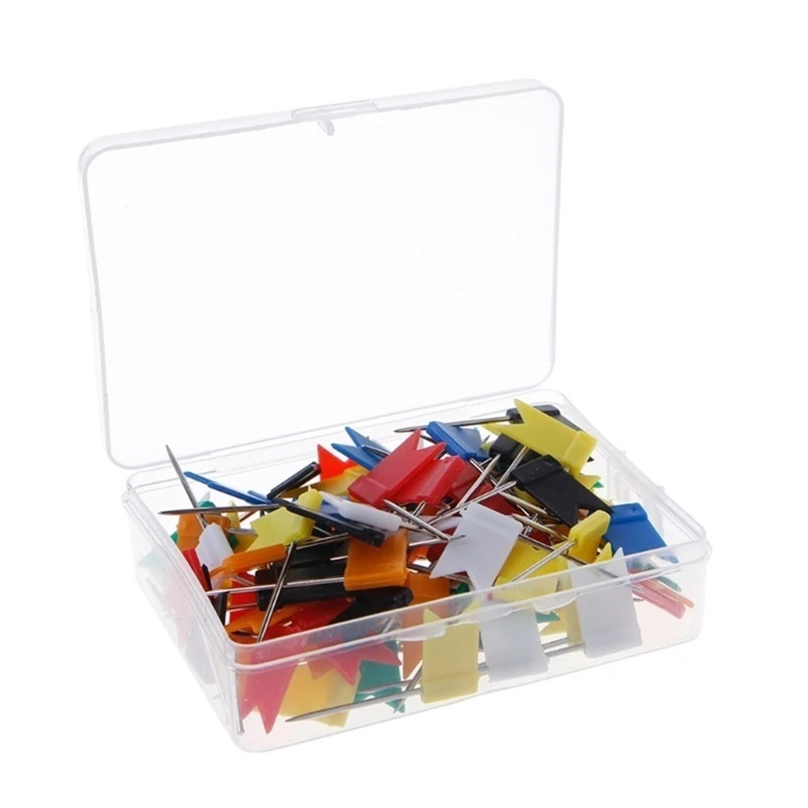 300 Pieces Mixed Color Flag Push Pins Nail Thumb Tack Map Drawing Pin Stationery
