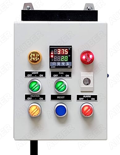 Panel de control PCO204 para horno de recubrimiento en polvo, con control de luz y ventilador (240V 30A 7200W)