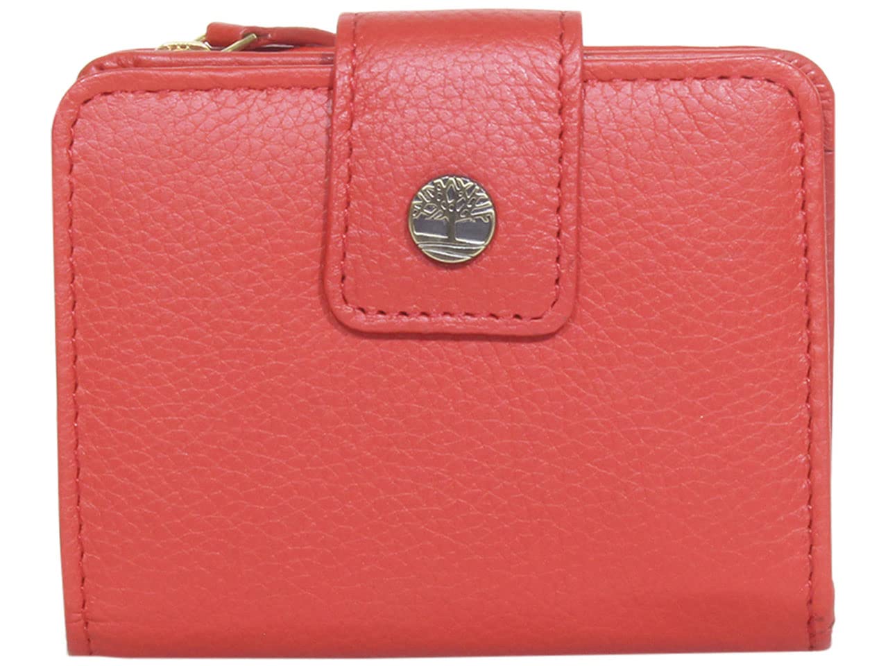 Timberlandwomens Leather RFID Small Indexer Wallet Billfold, Red, One Size US